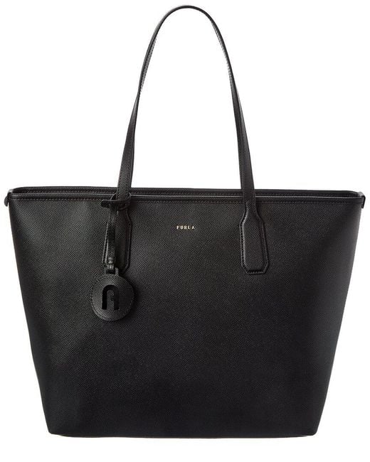 Furla Black Classic Leather Tote