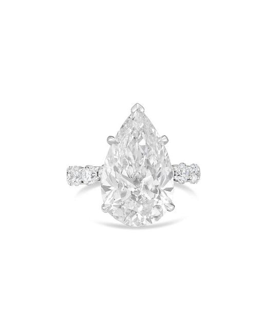 Diana M White Diana M. Platinum 6.70 Ct. Tw. Lab-Grown Diamond Pave Ring