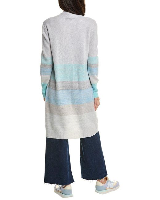 Forte Blue Ombre Cashmere Duster