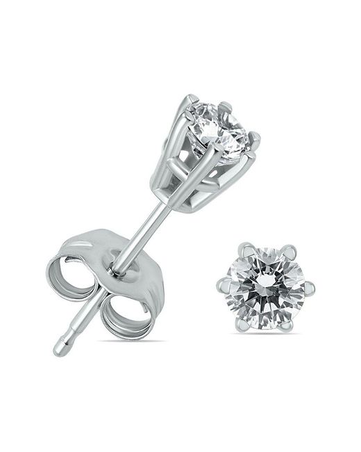 Diamond Select Cuts Metallic 14k 0.23 Ct. Tw. Diamond Earrings