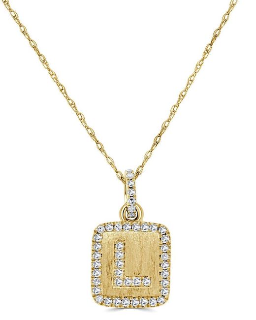 Sabrina Designs Metallic 14k 0.13 Ct. Tw. Diamond Necklace