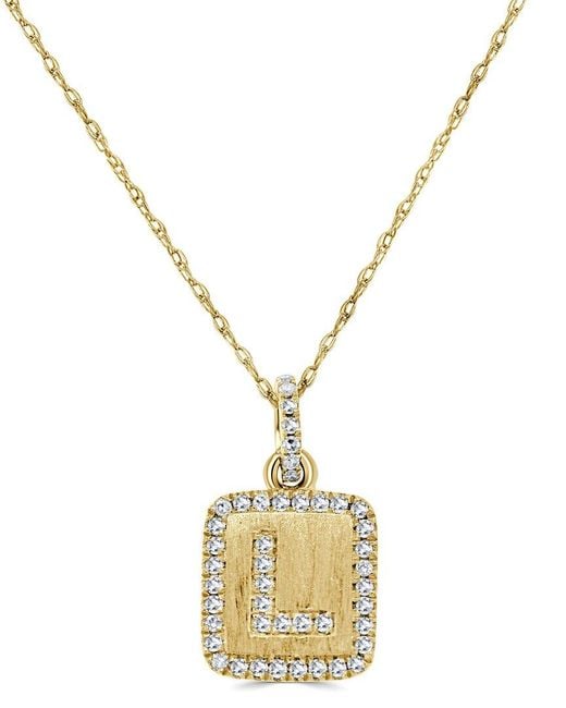Sabrina Designs Metallic 14k 0.13 Ct. Tw. Diamond Necklace