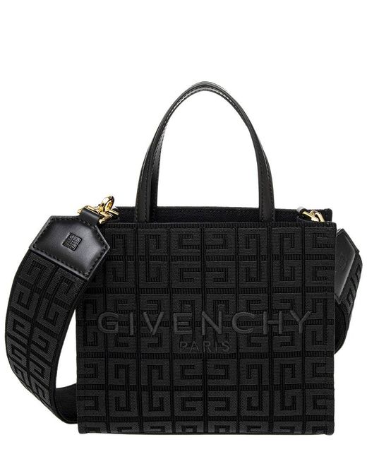 Givenchy Black G-tote Mini Leather-trim Tote