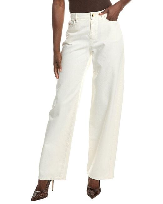 Max Mara White Studio Mirna Wide Leg Jean