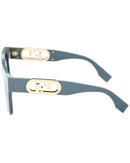 Fendi Blue Fe40063I 54Mm Sunglasses