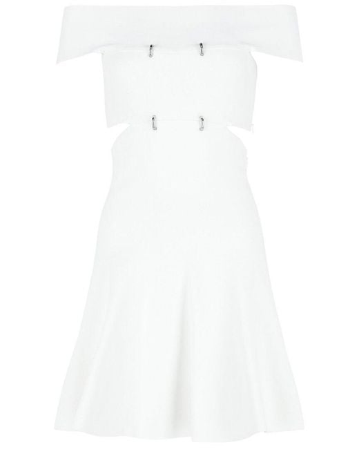 McQueen White Mini Dress