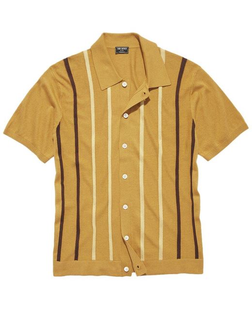 Todd Snyder Yellow Silk-blend Polo Sweater for men