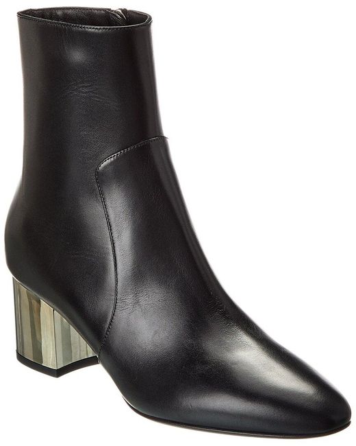 Michael Kors Black Collection Gloria Runway Leather Bootie