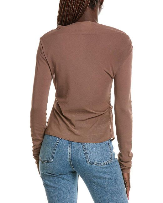 Paris Georgia Blue Croissant Top