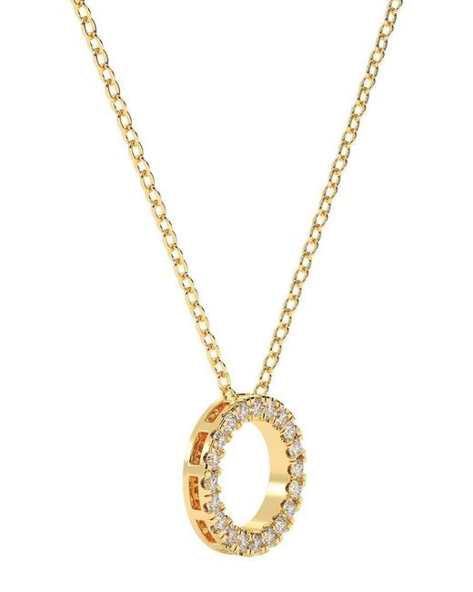 Lab Grown Diamonds Metallic 14k 0.50 Ct. Tw. Lab-grown Diamond Necklace