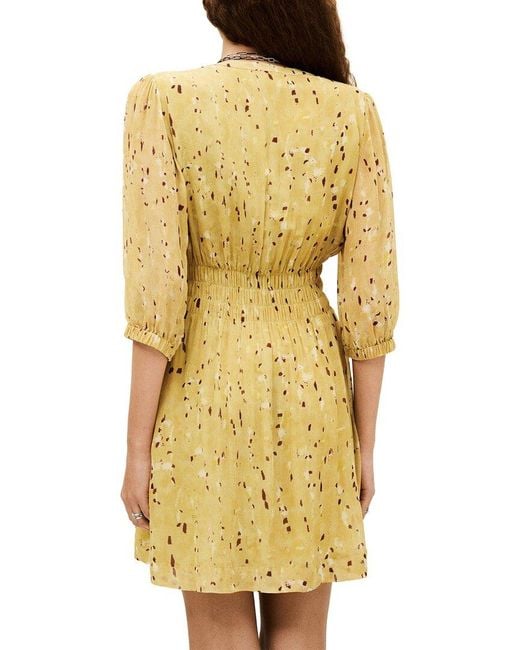 Ba&sh Yellow Kanissa Dress