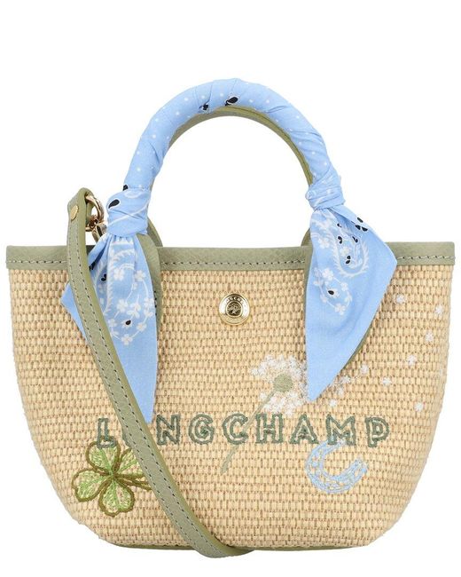 Longchamp Blue Le Pliage Collection Xs Basket