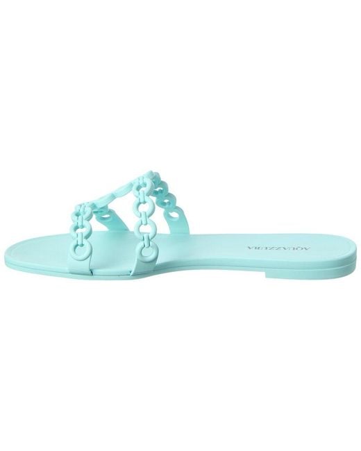 Aquazzura Blue Dnu Cost Jelly Sandal