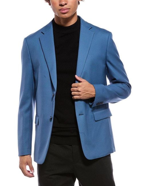 Theory Blue Clinton Wool Blazer for men
