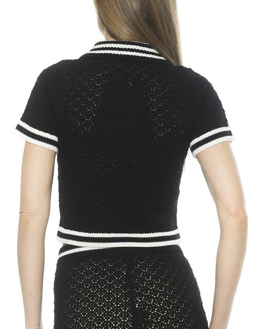 Alexia Admor Black Brinley Top