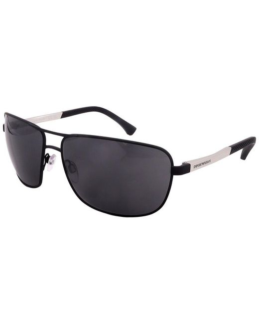 Armani Black Ea2033 64Mm Sunglasses