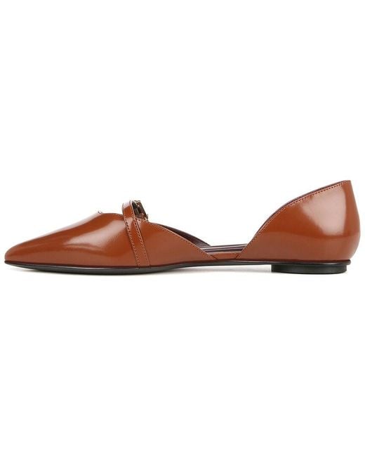 Franco Sarto Brown Holly Leather Skimmer