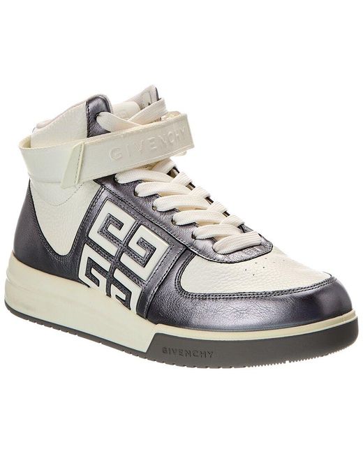 Givenchy Gray G4 Leather High-top Sneaker for men