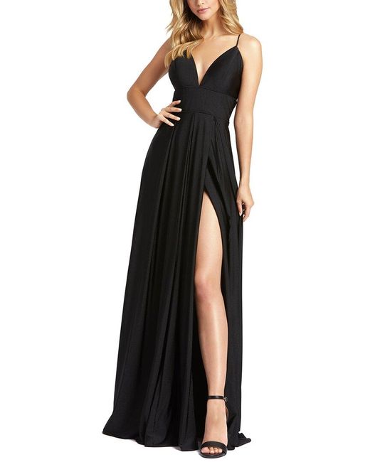 Mac duggal black gown hot sale