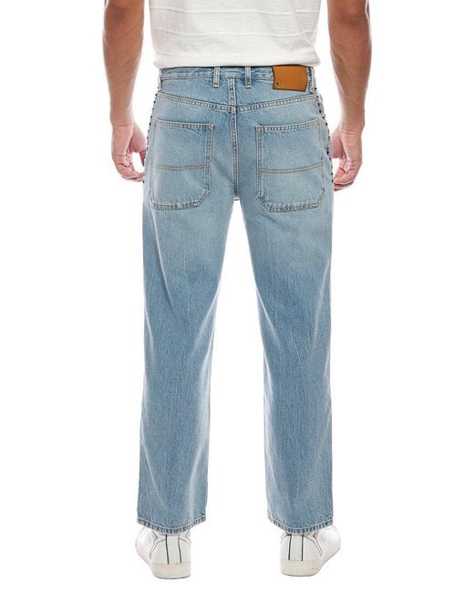 Valentino Blue Straight Stud Jean for men