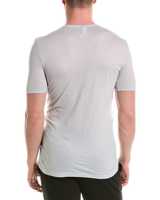 Hanro Gray V-neck T-shirt for men
