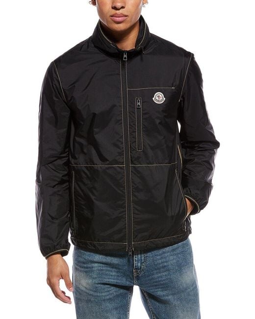 Moncler Black Solid Jacket for men