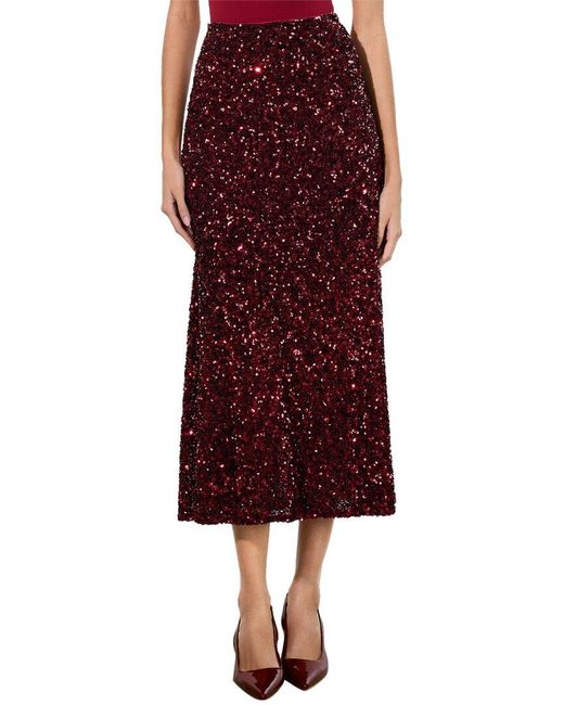 Alice + Olivia Red Maeve Skirt
