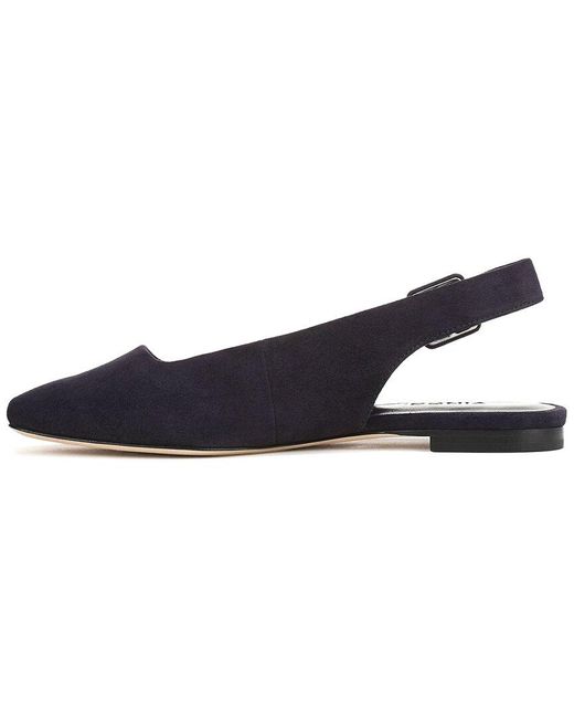 Vince Blue Brody Suede Flat