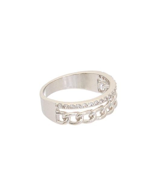 Juvell White 18K Plated Cz Ring