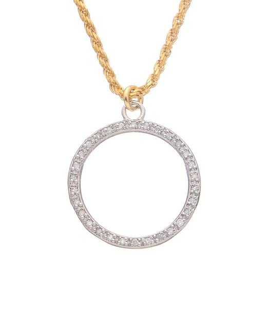 Meshmerise Metallic 18k 0.20 Ct. Tw. Diamond Chain Necklace