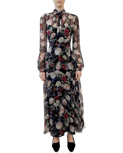 Adam Lippes Black Silk Lowell Dress