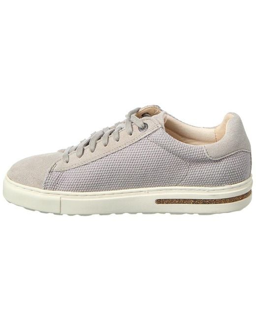 Birkenstock White Bend Low Canvas & Suede Sneaker