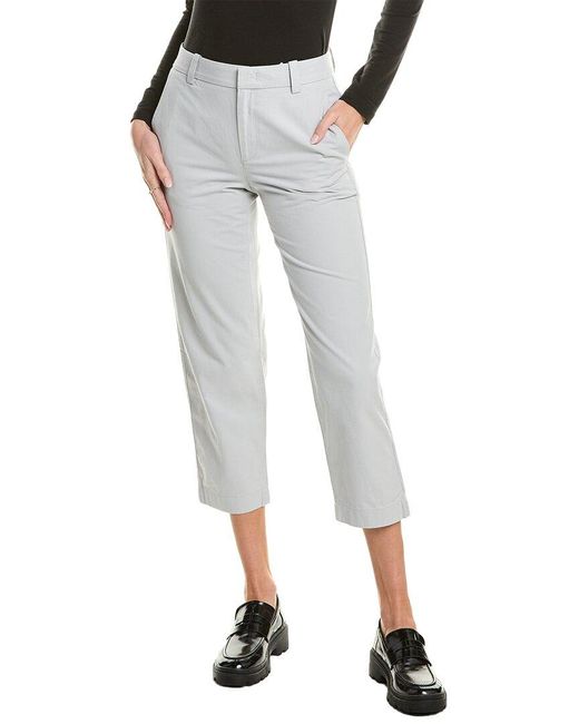 Vince Gray Mid Rise Washed Crop Pant