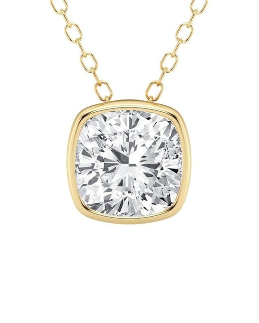 Lab Grown Diamonds White 14K 1.50 Ct. Tw. Lab-Grown Diamond Solitaire Pendant