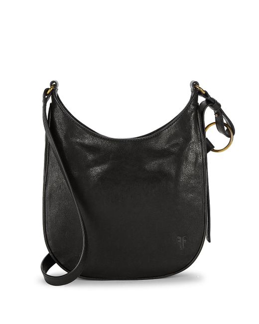 Frye Black Madison Leather Crossbody Bag