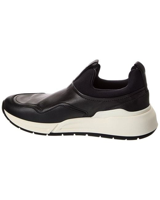 Ferragamo Black Cosma Leather Sneaker for men