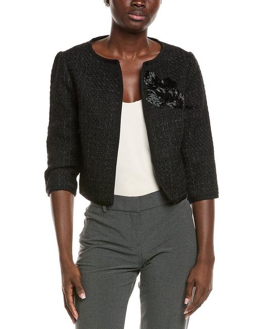 Kay Unger Black Louisa Evening Jacket