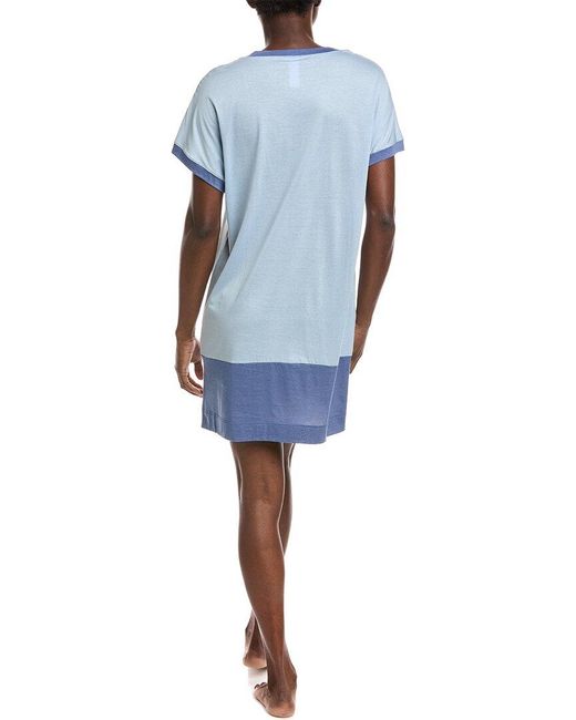 Hanro Blue Laura Big Shirt