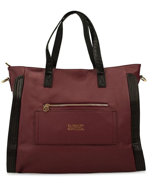 Badgley Mischka Red Rose Xl Travel Tote