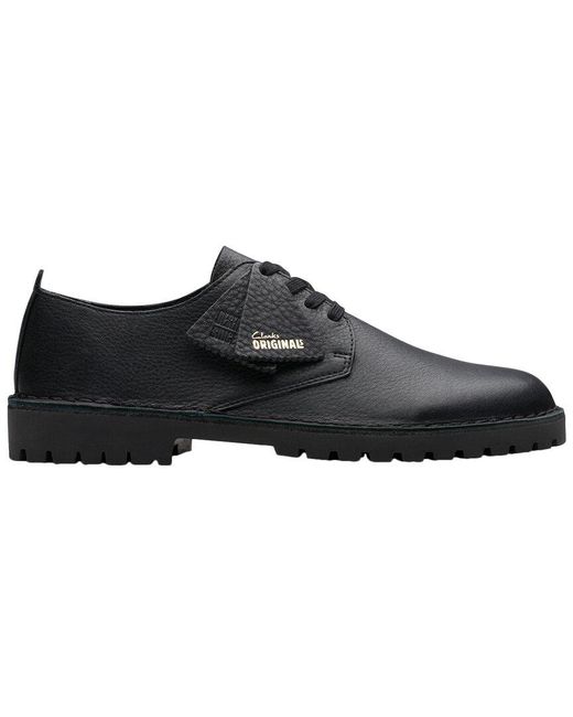 Clarks Black Desert Rock Lo Leather Oxford for men