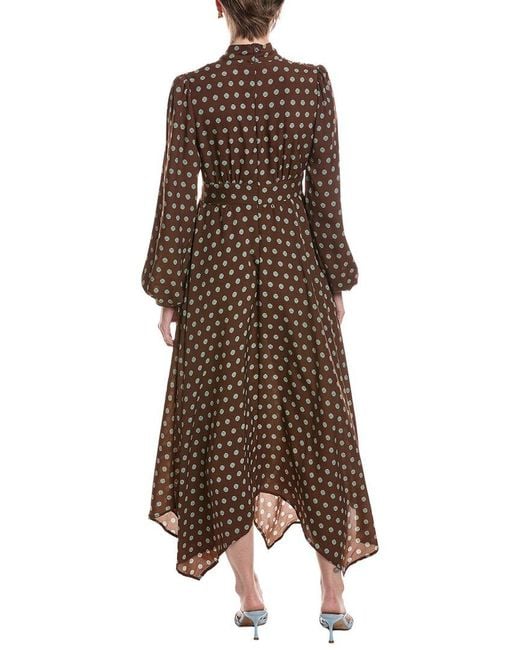 Moonsea Brown A-Line Dress
