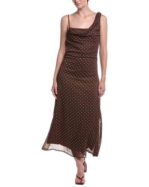 Moonsea Brown Maxi Dress
