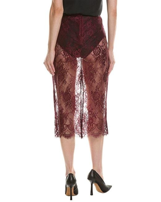 L'Agence Red Makena Skirt
