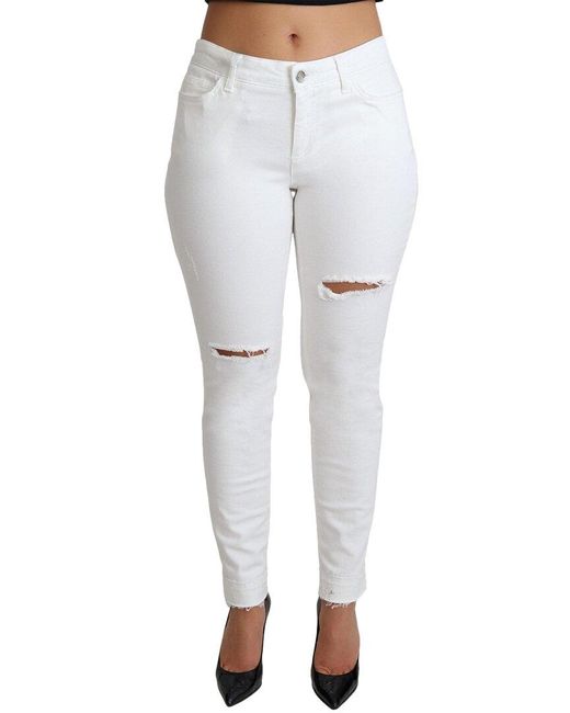Dolce & Gabbana White Jean