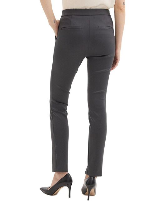 Theory Blue High-Waist Slim Pant