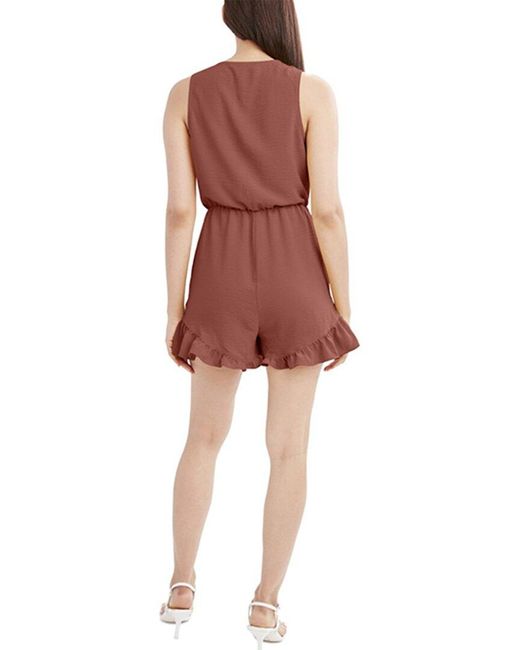 BCBGeneration Red Knot Front Romper