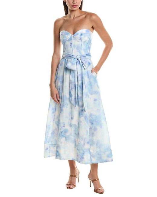 Bardot Blue Vibrant Midi Dress