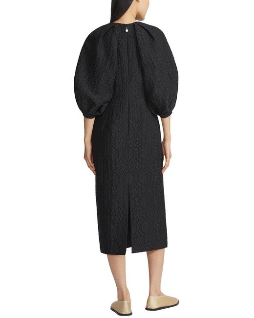 Lafayette 148 New York Black Silk-Blend Dress