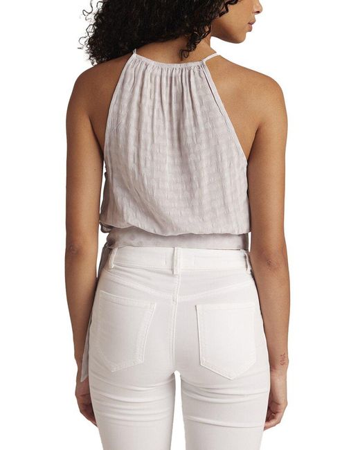 Bella Dahl Brown Side Tie Button Halter Top