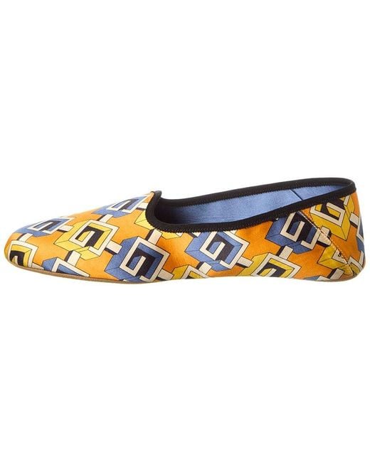 Gucci Blue Satin Slipper for men